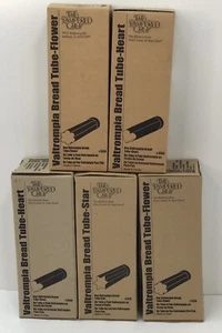 Lot of 5 Pampered Chef Valtrompia Bread Tubes Flower Heart Star 1550 1560 1570 - Picture 1 of 2