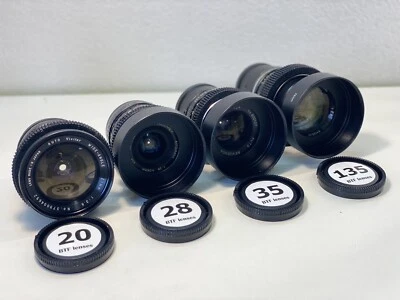 Sony E Cine Mod SET 21 28 35 135 BTF Lenses Vivitar  Hanimex Revuenon Albinar - Image 1 of 4