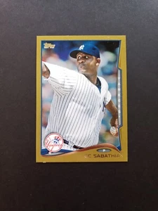 2014 Topps Gold #457 CC Sabathia Rare Card /2014  - Picture 1 of 3