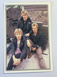 The Police #60 Smash Hits 1985 Panini Trading Card Sticker 1980s Music Sting