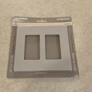 LUTRON 2 Gang Screwless Wallplate Satin Finish Taupe Color SC-2-TP New - Picture 1 of 3