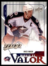 2008-09 Upper Deck MVP Marked By Valor Rick Nash #MV13
