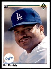 1990 Kal Daniels Los Angeles Dodgers Upper Deck Baseball Card # 603