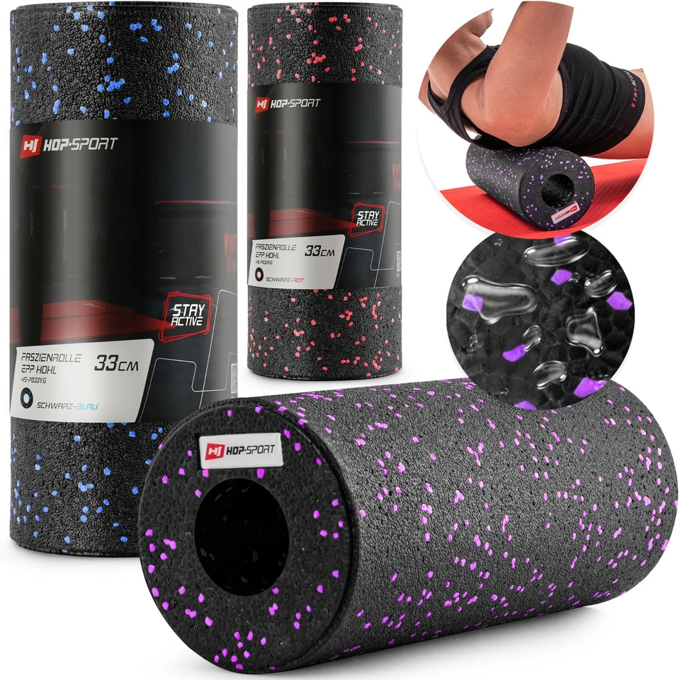 Hop-Sport Faszienrolle Fitnessrolle Massagerolle Selbstmassage – Hart, HS-P033YG