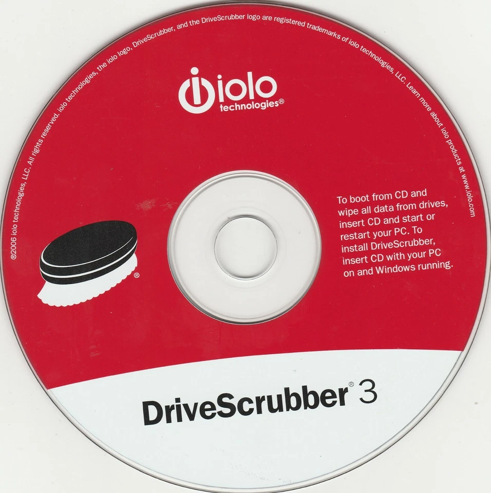 DriveScrubber 3 by iolo technologies for Windows ~ 2006 ~ CD-ROM - Image 1 of 3