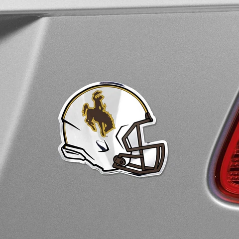 NCAA - Wyoming Cowboys Heavy Duty Aluminium Helmet Emblem Cover