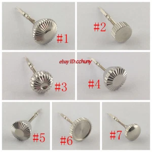 1 Stück Edelstahl Uhrenkrone + Schaft Kit passend für ETA 6497/6498, Möwe ST36 P217 - Bild 1 von 16