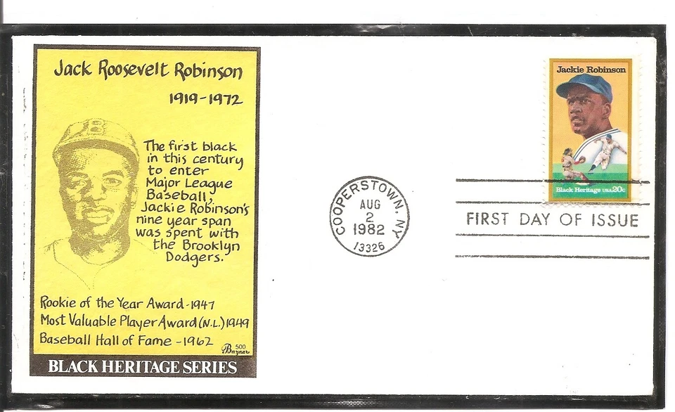 US SC # 2016 Jackie Robinson FDC  . Bazaar Cachet - Image 1 of 1