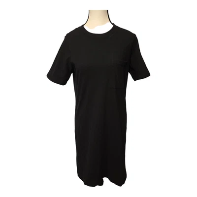 Everlane T Shirt Dress Womens Small Black The Weekend Short Sleeve Casual Goth - Image 1 of 4
