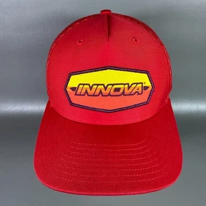 Innova Disc Golf Mütze Herren rot Mesh Trucker Cap verstellbar Snapback Outdoor Sport - Bild 1 von 13