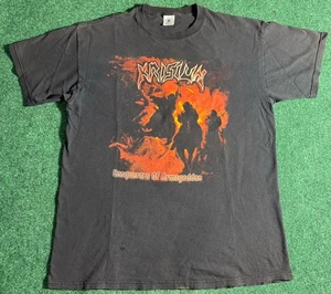 Vintage 2000 Krisium Conquerors of Armageddon T-Shirt XL Death Metal Band - Picture 1 of 19