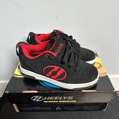 HEELYS Unisex Kids Voyager Wheeled Shoe Black/Pink - HE100714H Size Y2 BRAND NEW - Image 1 of 4