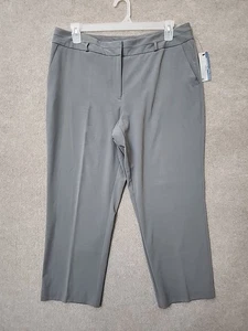 Worthington Modern Fit Ankle Anzughose Damen 16 grau Stretch Karriere Büro NEU - Bild 1 von 9