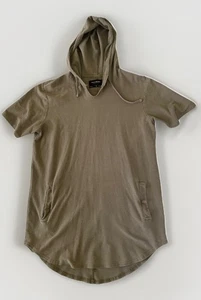 Vestido Camisa Pacsun Con Capucha Manga Corta Encubrimiento Sol Algodón Verde Bolsillos Talla M - Imagen 1 de 7