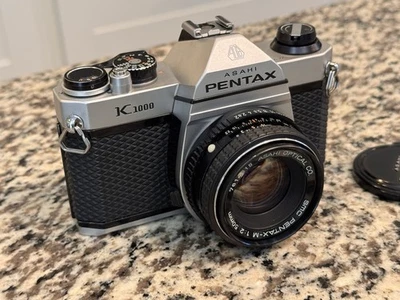 Lente Pentax K1000 35 mm cámara SLR 50 mm f2 - VERSIÓN DIAMANTE RARA - VENDEDOR DE EE. UU. Foto 1 de 4
