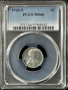 1943-S 1C Lincoln Wheat One Cent PCGS MS66 57508162 - Picture 1 of 2