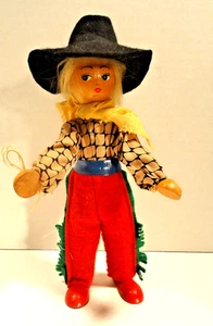 Holz Cowgirl Peg Puppe Polen - Bild 1 von 5