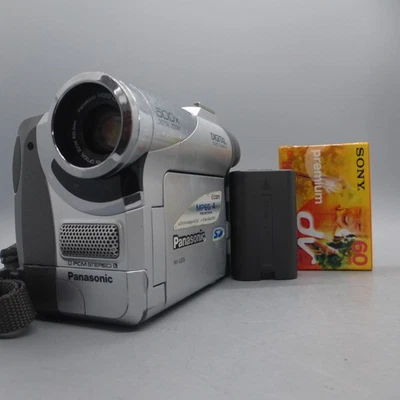 Panasonic NV-GS5 Handheld MiniDV Cassette Camcorder Silver Tested - Image 1 of 4