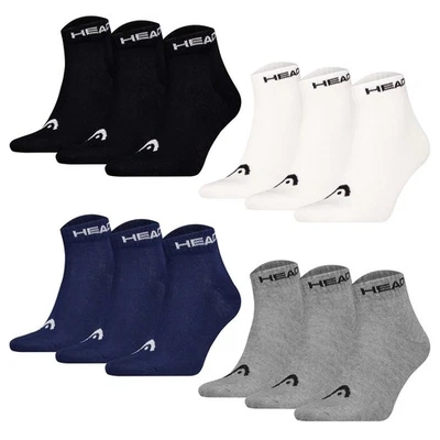 Head Unisex Calcetines de Cuarto,3er Paquete - Elements All Sport Cuartos Logo - Imagen 1 de 4