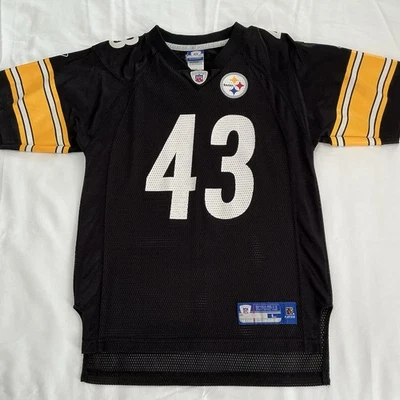 Camiseta deportiva Reebok NFL Pittsburgh Stealers #43 Troy Polamalu juvenil grande Foto 1 de 4
