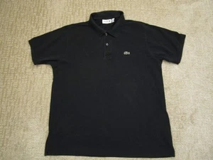 Lacoste Poloshirt Herren Extra Large Schwarz Classic Fit Krokodil Logo Freizeit XL - Bild 1 von 10
