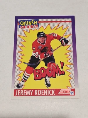 1991-92 Score American #305 Jeremy Roenick Chicago Blackhawks - Image 1 of 2