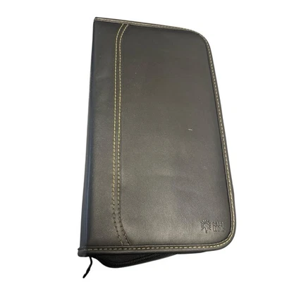 Case Logic Black Faux Leather zipper CD Case (holds 64 discs) Holder Dvd - Image 1 of 4