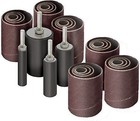 LINE10 Tools 28 Pack Sanding Drum and Sleeves Set for Drill, 2-inch Long, 60, 80