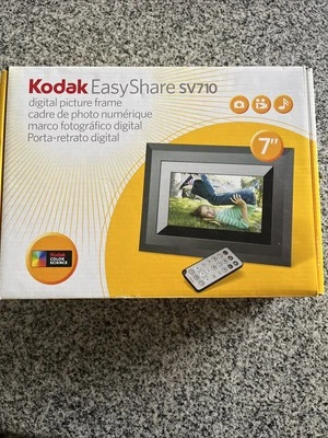 Kodak EasyShare SV710 7" Digital Picture Frame Black 6” New In Box - Image 1 of 4