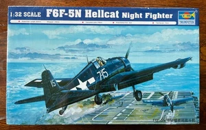 Trompetista 1/32 F6F-5N Hellcat Night Fighter Segunda Guerra Mundial Marina de los Estados Unidos Teatro del Pacífico - Imagen 1 de 6