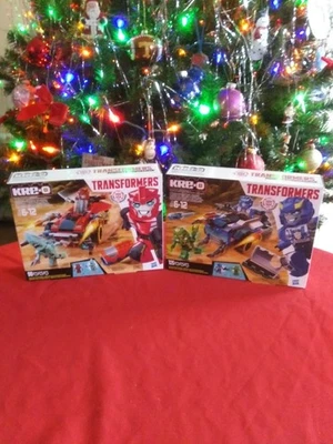 New KRE-O TRANSFORMERS RID Sideswipe~Hammerstrike 98pc,Strongarm~Springload 105p - Image 1 of 4