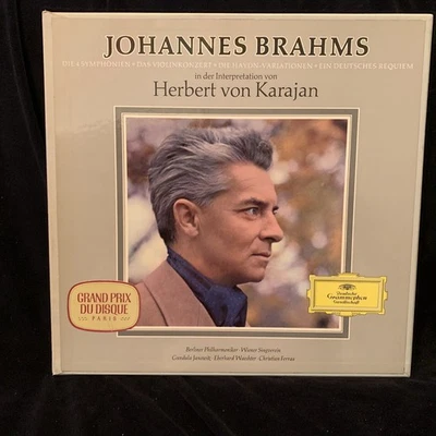 BRAHMS The Four Symphonies - KARAJAN, Berlin - DGG TULIP ST 4LP BOX 1966 - Image 1 of 4