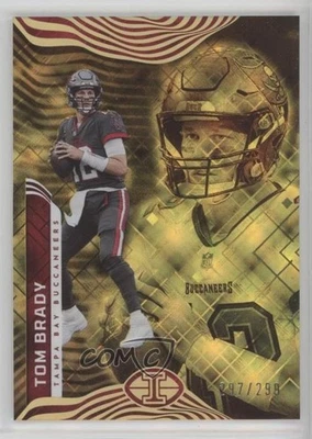 2022 Panini Illusions Trophy Collection Yellow Diamond /299 Tom Brady #91 - Image 1 of 2