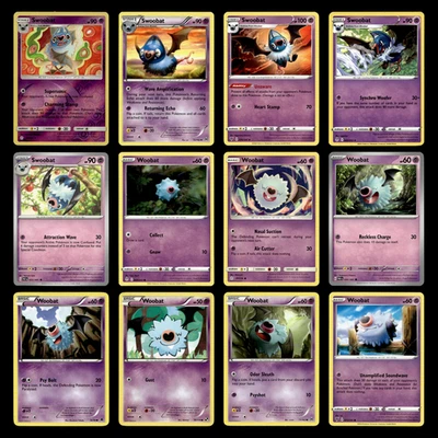 Swoobat Woobat 88 Sun Moon Cosmic Eclipse Pokemon Cards Collection Set - Image 1 of 4