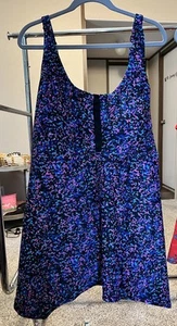 New Swimsuits For All Tankini Top Long And Flowy Plus Size 28 NWT - Picture 1 of 10