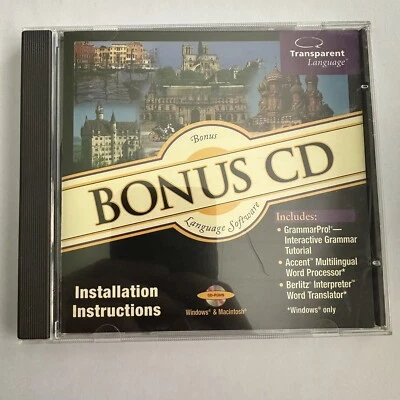 Transparent Language Bonus CD CD-Rom  Software - Image 1 of 2