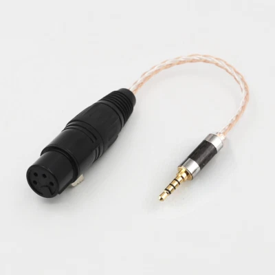 3.5mm Balanced to 4Pin XLR Female or Male Audio Headphone HIFI AUX Adapter Cable - Image 1 of 4
