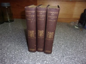 B614 Vol. 1,2,&3 Conquest of mexico old timers prescott - Bild 1 von 6