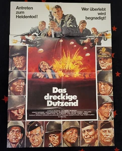 Das dreckige Dutzend - 1 KINOPLAKAT A1 - Lee Marvin Ernest Borgnine Charles - Bild 1 von 3
