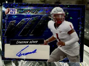 2023 Leaf Pro Set Campus VIP Blue Pulsar Cameron Cam Ward Auto ✍️ #’d /8 Miami - Picture 1 of 4