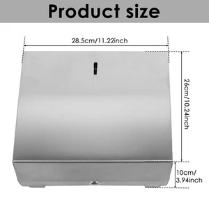 Paper Towel Dispenser Stainless Steel Tissue Holder Wall Mounted Tissue qiOGE - Picture 1 of 11
