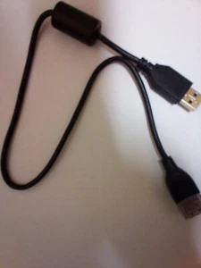 black 18" USB 2.0 A Male to A Female Extension Extender Cable - Picture 1 of 3