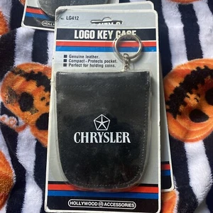 Hollywood Accessories Chrysler Logo Key Case Genuine Leather LG412 - Picture 1 of 2