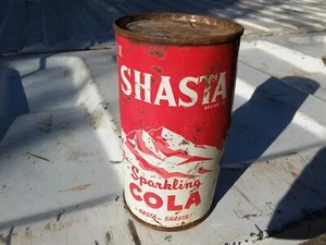 Lote de 5 latas de soda de acero antiguo de colección ""Shasta"" pre-cremallera anuncio San Fran Cola - Imagen 1 de 10