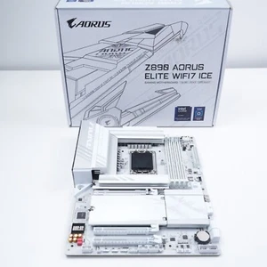 GIGABYTE Z890 AORUS ELITE WIFI7 ICE Motherboard, Ultra Core LGA 1851 ATX DDR5 - Picture 1 of 6
