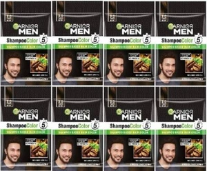 GARNIER Champú Hombre Color de Cabello 100% Gris Cobertura 3.0 Marrón Negro - Imagen 1 de 3