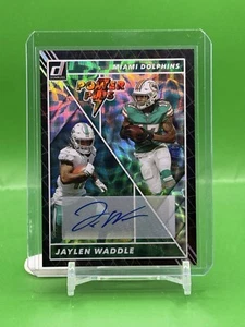 2022 Panini Donruss Power Plus Jaylen Waddle Auto /99 #PP-18 Dolphins - Picture 1 of 2