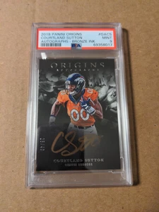 Courtland Sutton 2018 Panini Origins Rookie Auto /49 Bronze Ink PSA 9 - Picture 1 of 4
