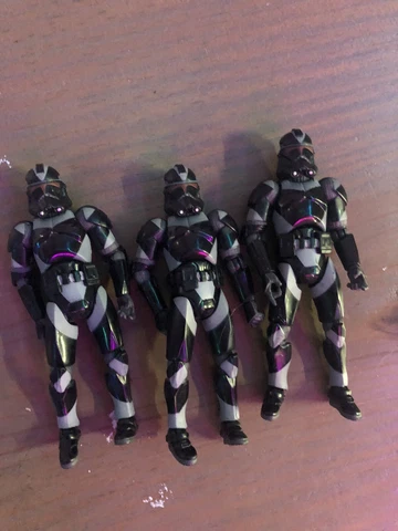 Star Wars 3.75 Inch Shadow Clone Trooper Lot Cover