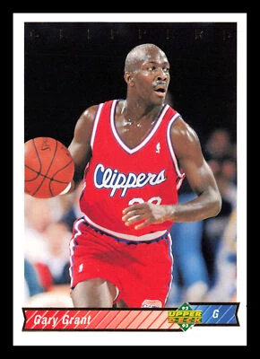 Gary Grant #203 1992-93 Upper Deck Los Angeles Clippers - Image 1 of 2